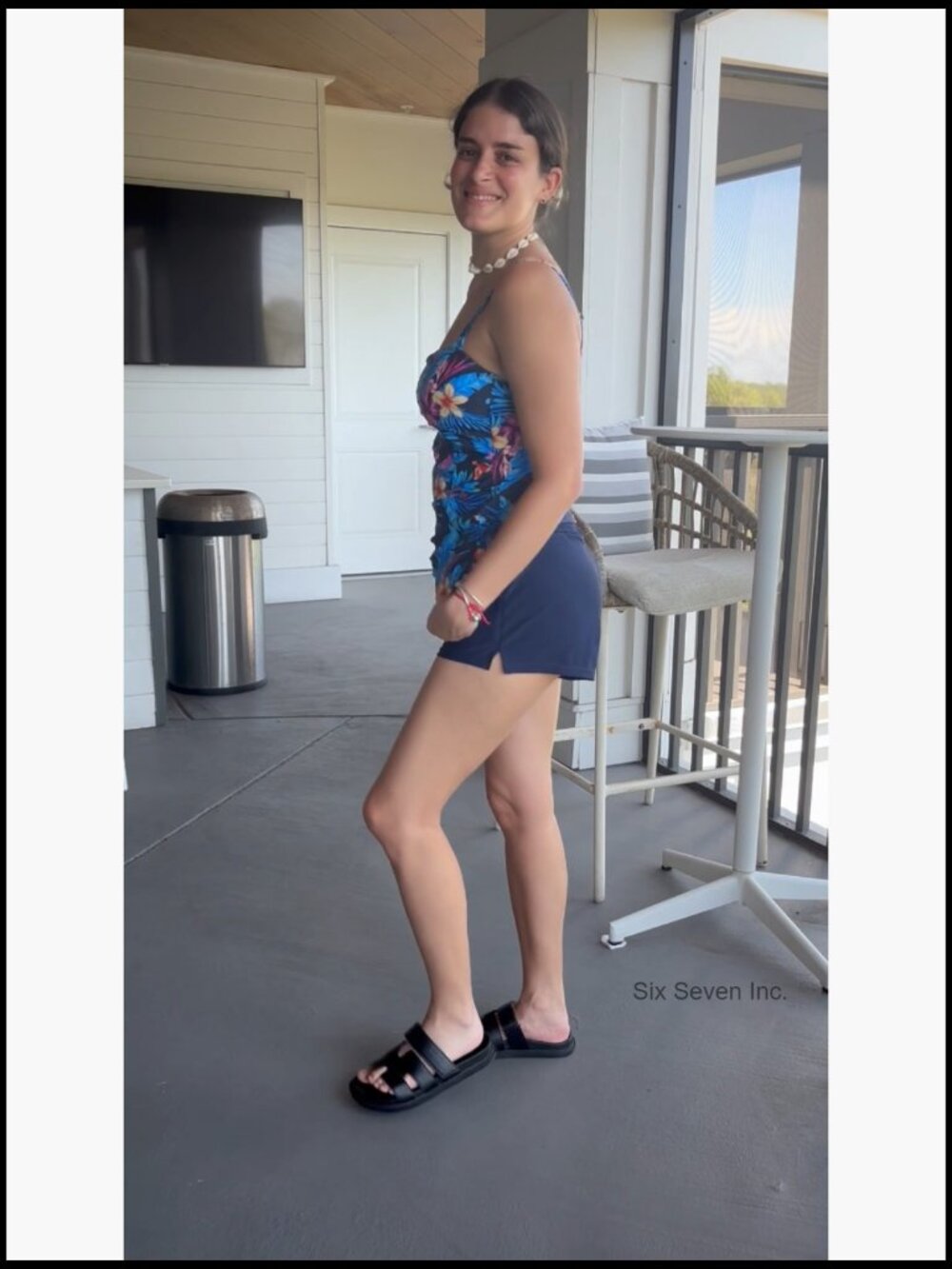 Tankini Swimsuit with Shorts - Two Piece Tummy Control Bathing Suit Top with - Picture 7 of 7